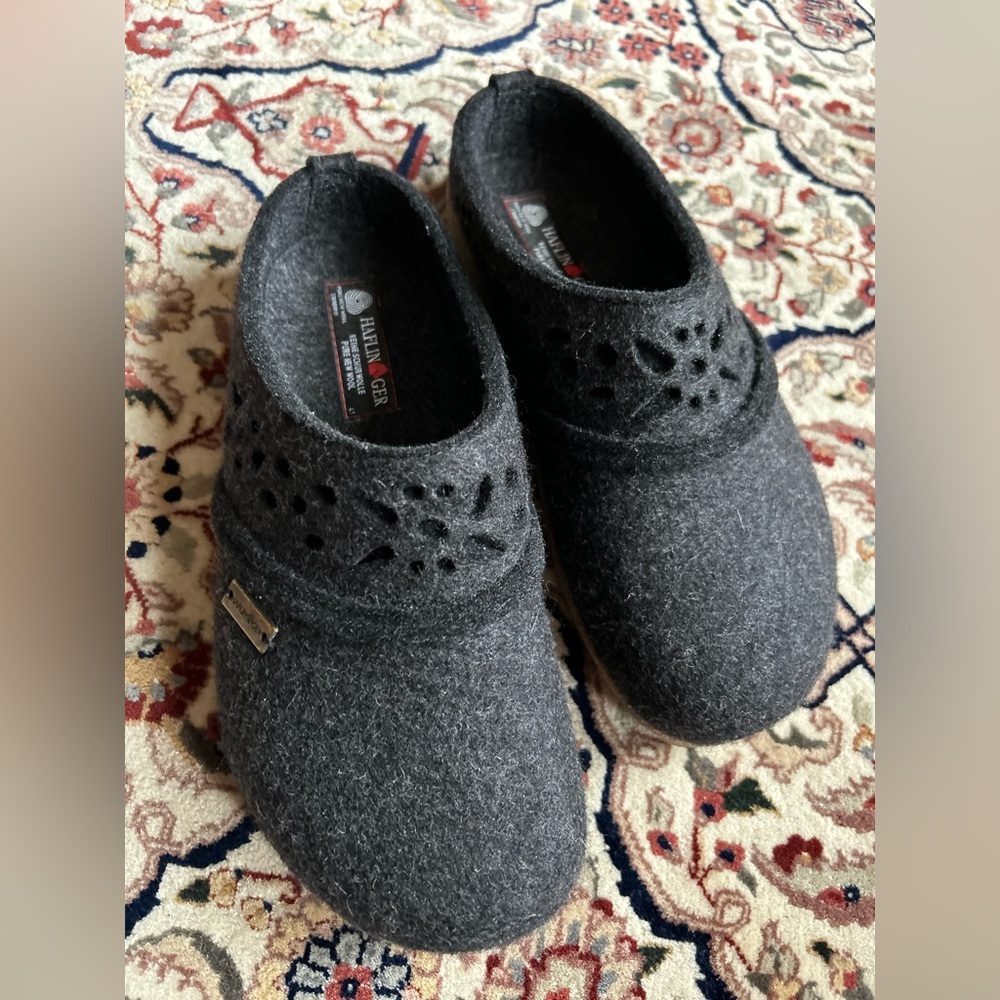 Wool Clogs (Haflinger Lacey Clog Slippers)